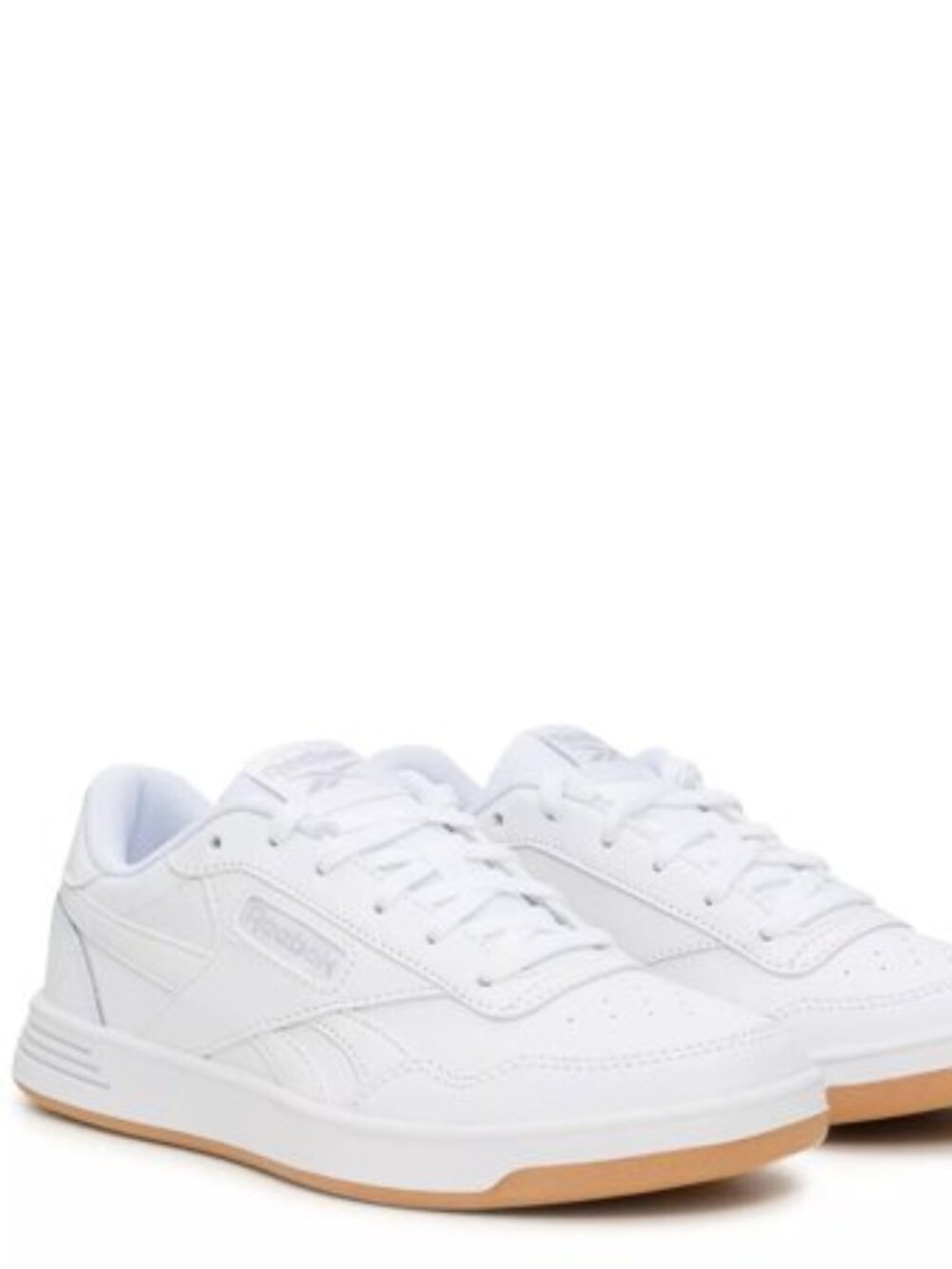 Reebok Women's Court Advance Sneaker size 9.5 - WHITE/COLD GREY/GUM LEATHER